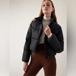 Athleta Black Puffer Jacket